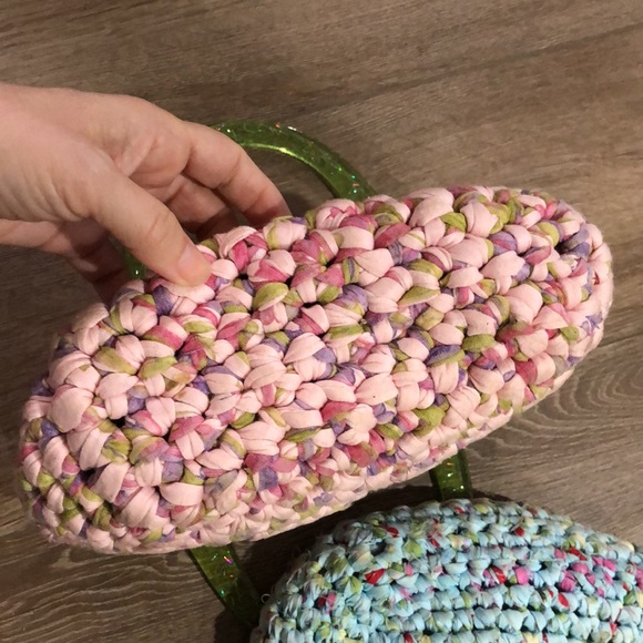 Set of Vintage IMA Knit Crochet Handbags - Picture 7 of 12